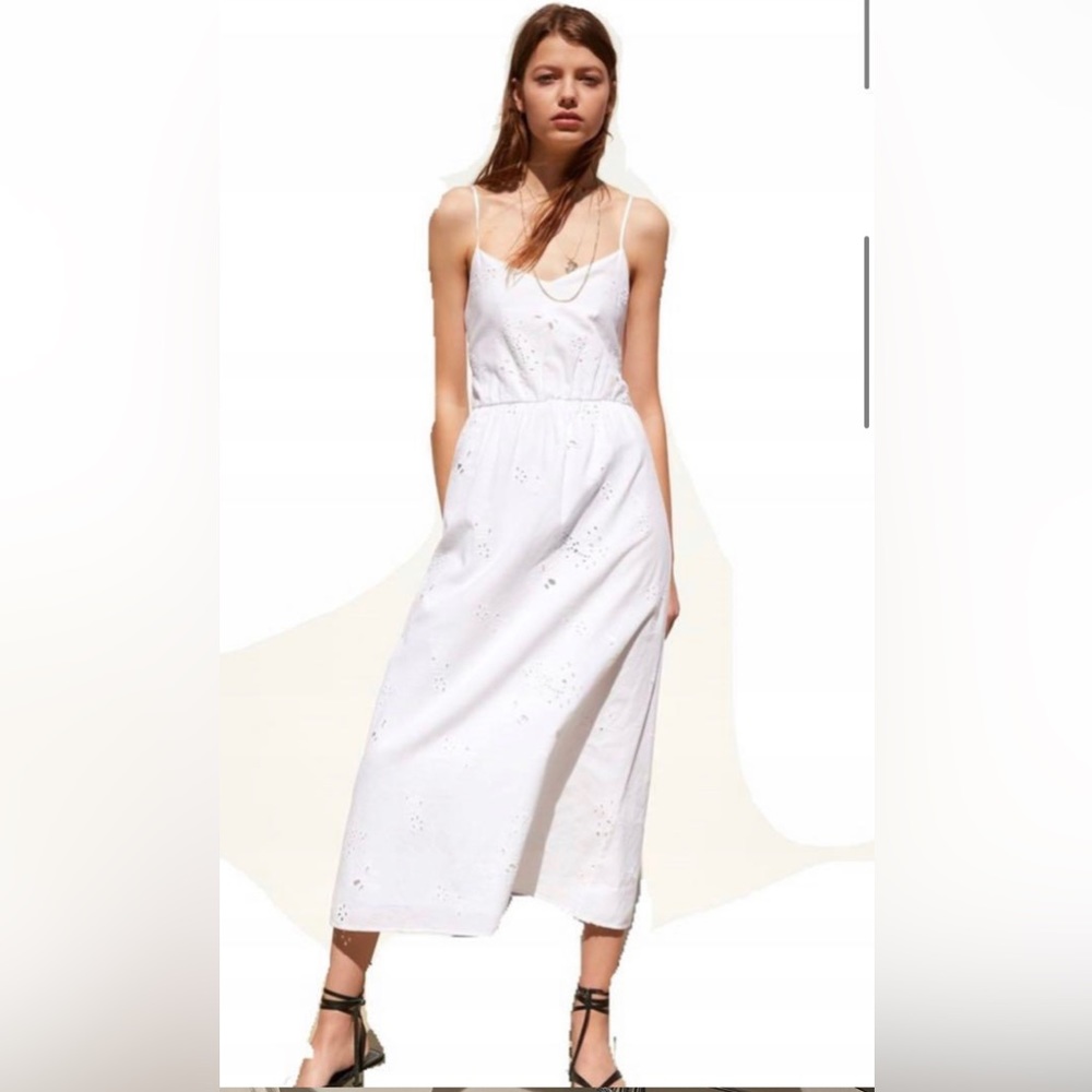 Zara White eyelet dress